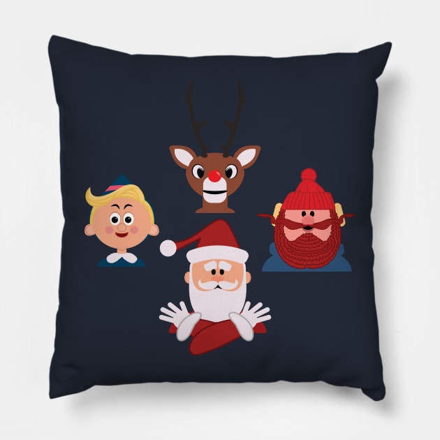 Santa Rhapsody Pillow by bryankremkau