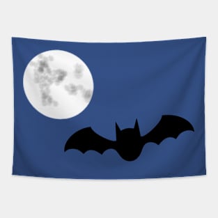 Bat and Moon Tapestry