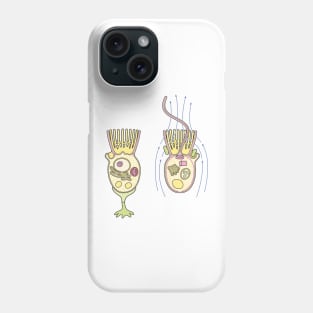 Choanoflagellate Structure Diagram - Protozoan Anatomy Phone Case