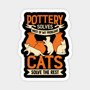 Ceramicist Pottery Maker Cat Lover Gift Magnet