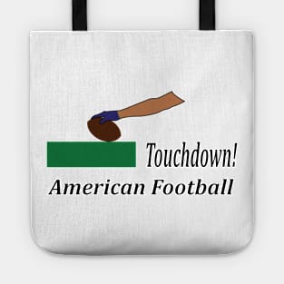 Arm of an american football player making touchdown Tote