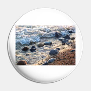 Waves on the Rocky Beach Pin