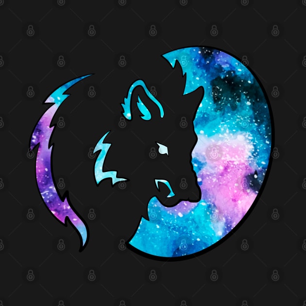 Fierce Galaxy Wolf by Lady Lilac