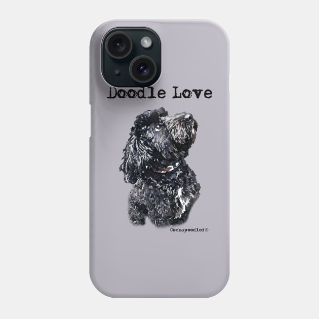 Doodle Dog Love Phone Case by WoofnDoodle 