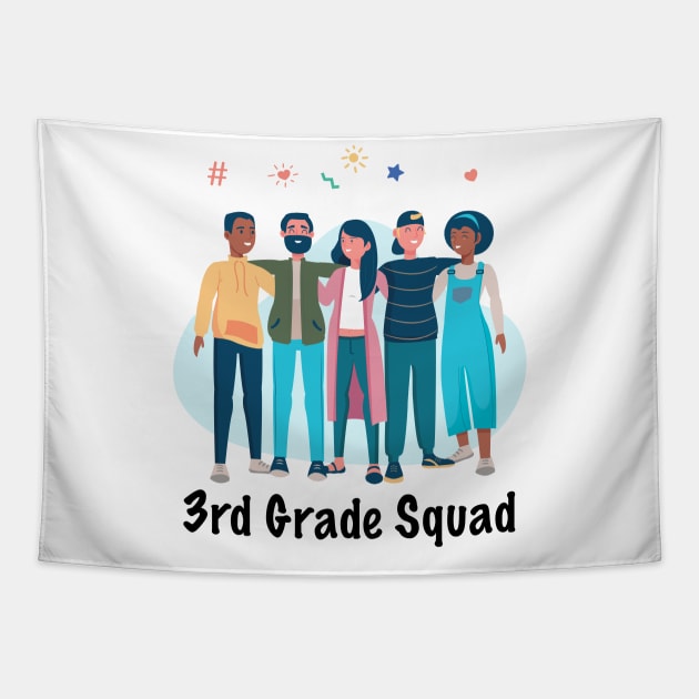 3rd Grade Squad Tapestry by GronstadStore