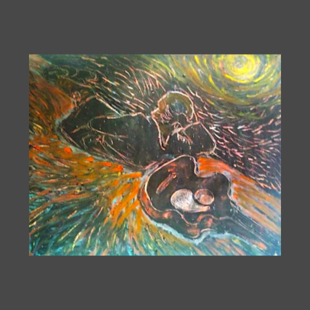Man With Guitar Painting T Shirt Teepublic