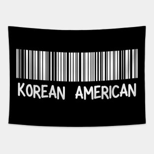 Korean American - Korea, America Barcode Tapestry