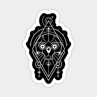 Skull Sacred Geometry Magnet