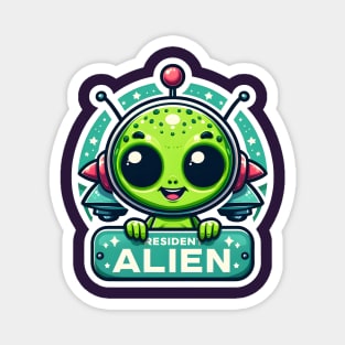Funny Resident Alien Magnet