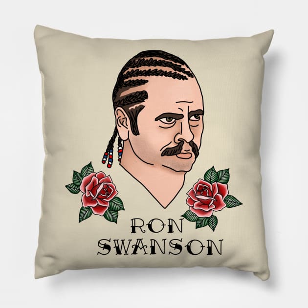 Ron Swan Pillow by mailshansen