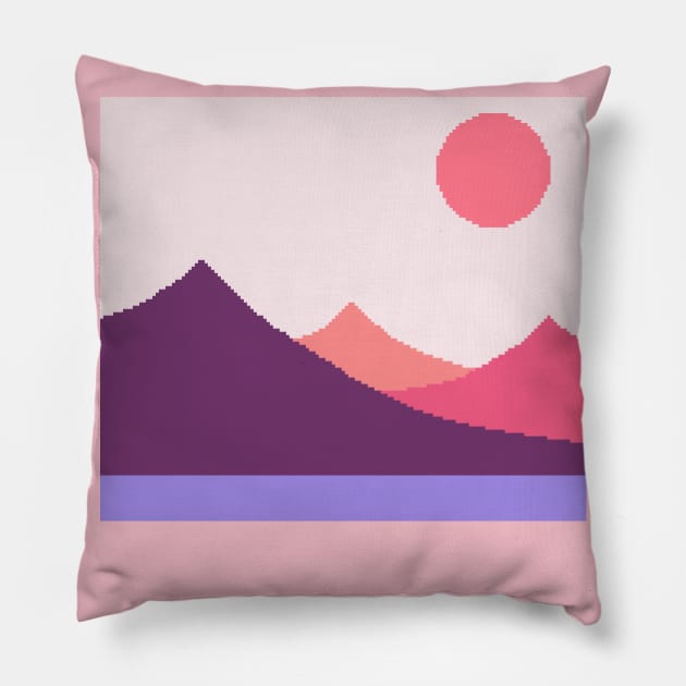 Sunny Afternoon In The Mountains Pillow by Zeatt_