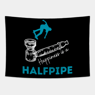 Heaven is a well stacked halfpipe Tapestry