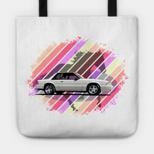 White 88 Ford Fox Body Mustang Tote