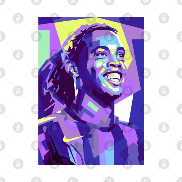 Ronaldinho pop art by mrcatguys