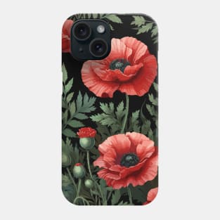 Red Poppy Flower Phone Case