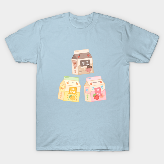 Disover Kawaii Milk Cartons (Choco, Banana, Strawberry) - Milk Carton - T-Shirt