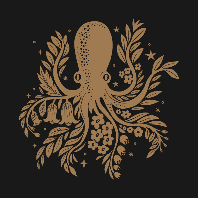 Flora Boho Octopus by Rebelform