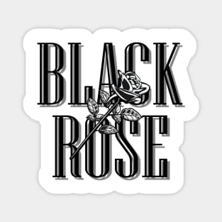 Black Rose Beautiful Rose Magnet