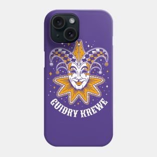 Guidry Krewe Colorful Mardi Gras Phone Case