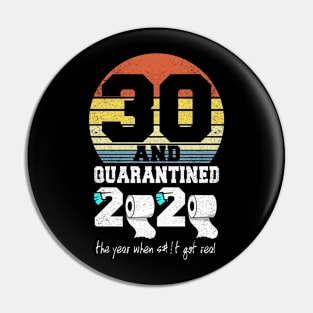 30th birthday gift quarantined 2020 Pin