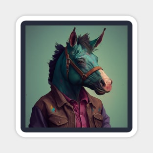 Illustration of Bojack horseman 2d Magnet