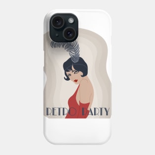 Retro Party Art Deco Girl Picture Phone Case