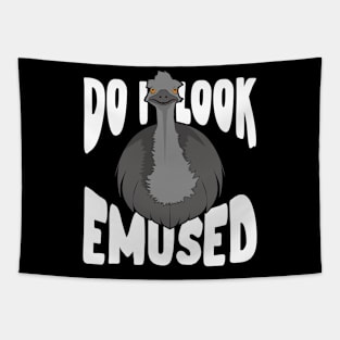 Do I Look Emused Funny Emu Animal Lover Gift Tapestry