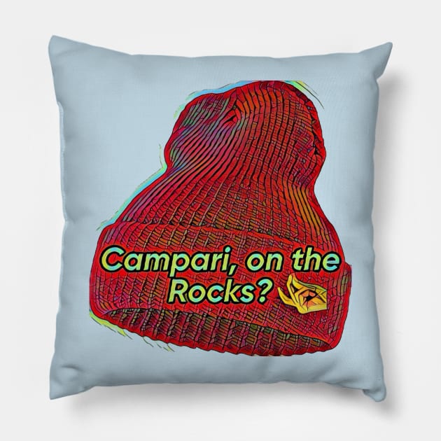 Campari, on the Rocks? Pillow by Kitta’s Shop