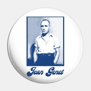 Jean Genet / Retro Fan Artwork Pin