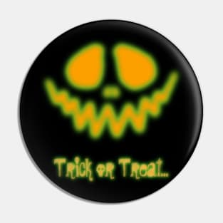 Scary Pumpkin Face! Pin