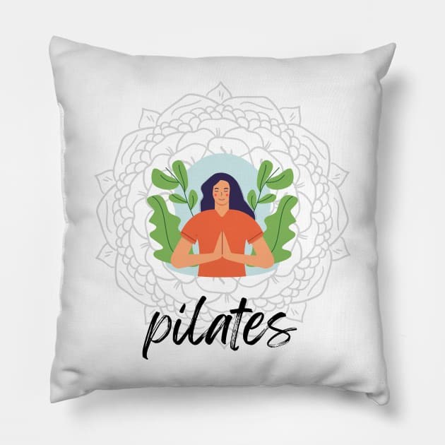 Pilates is my joy, Keep Calm & Pilates T-shirt Coffee Mug Apparel Hoodie Sticker Gift Pillow by FashnDesign