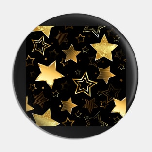 Seamless with Golden Stars Pin