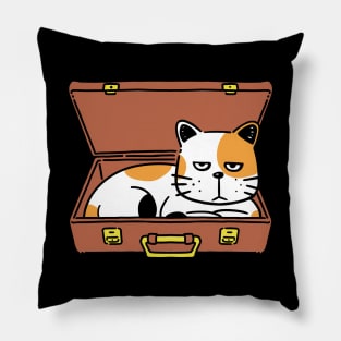 Cat in Suitcase Pillow