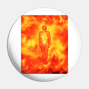 Cremation, conceptual illustration (C027/5802) Pin