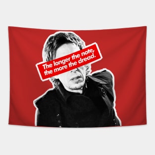 The Longer The Note, The More The Dread - Superhans Peep Show Tapestry