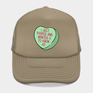 Funny Candy Heart Pooped Hat
