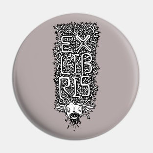 Ex Libris Medusa Pin