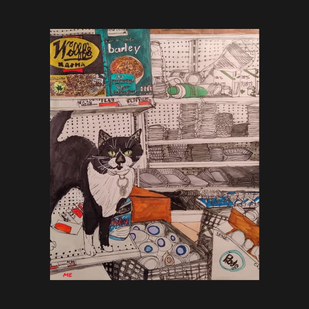 Bodega Cat by mylockdownsketchbook