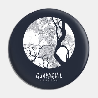 Guayaquil, Ecuador City Map - Full Moon Pin