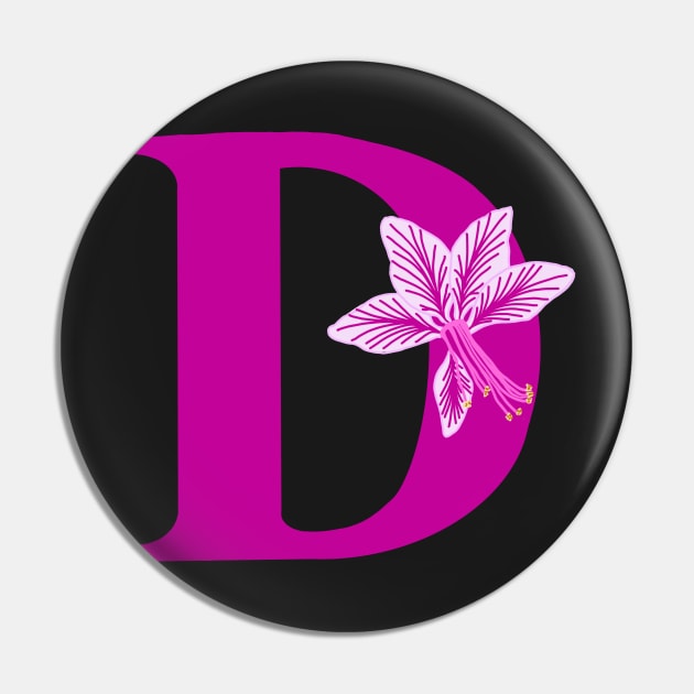 Fonts n Flowers with the Letter D by MarcyBrennanArt Pin by MarcyBrennanArt