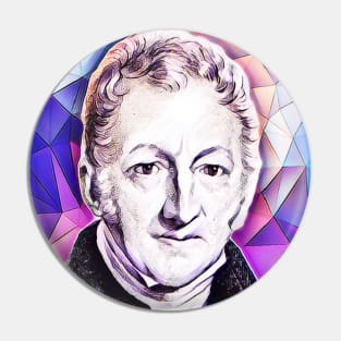 Thomas Robert Malthus Pink Portrait | Thomas Robert Malthus Artwork 8 Pin