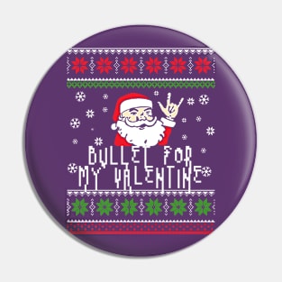 bullet santa metal Pin