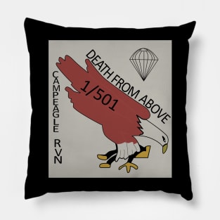 1st Battalion, 501st Parachute Infantry Regiment - Camp Eagle - Vietnam Pillow