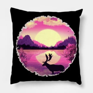 Pink and Purple World Pillow
