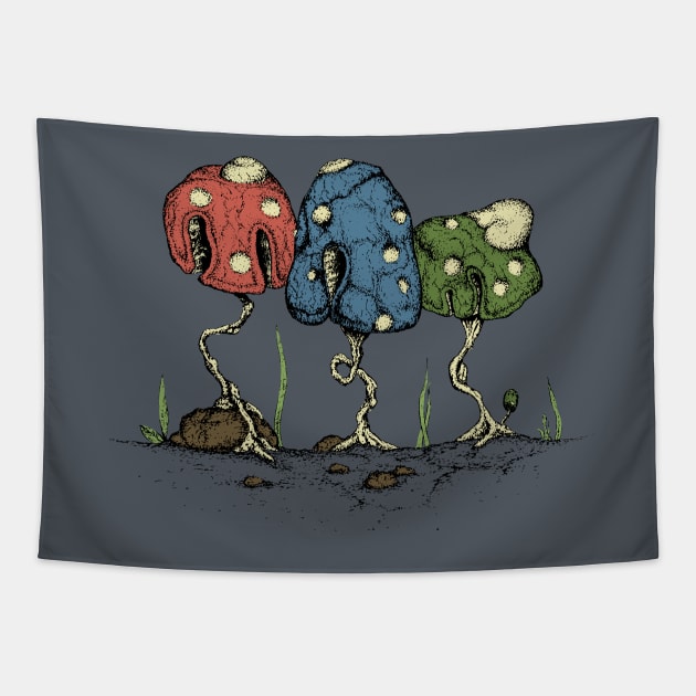 Plumbing Power Ups Tapestry by TenkenNoKaiten