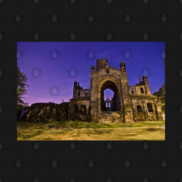 Kirkstall Abbey Cistercian monastery Leeds West Yorkshire Night by Spookydaz