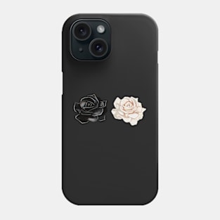 Floral Light And Dark Roses Phone Case