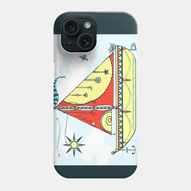 Dream Boat Phone Case by DISmithArt