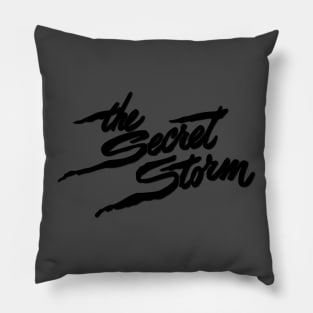 Secret Storm Black Pillow