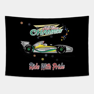 Racing Car F1 W14 Silver Tapestry